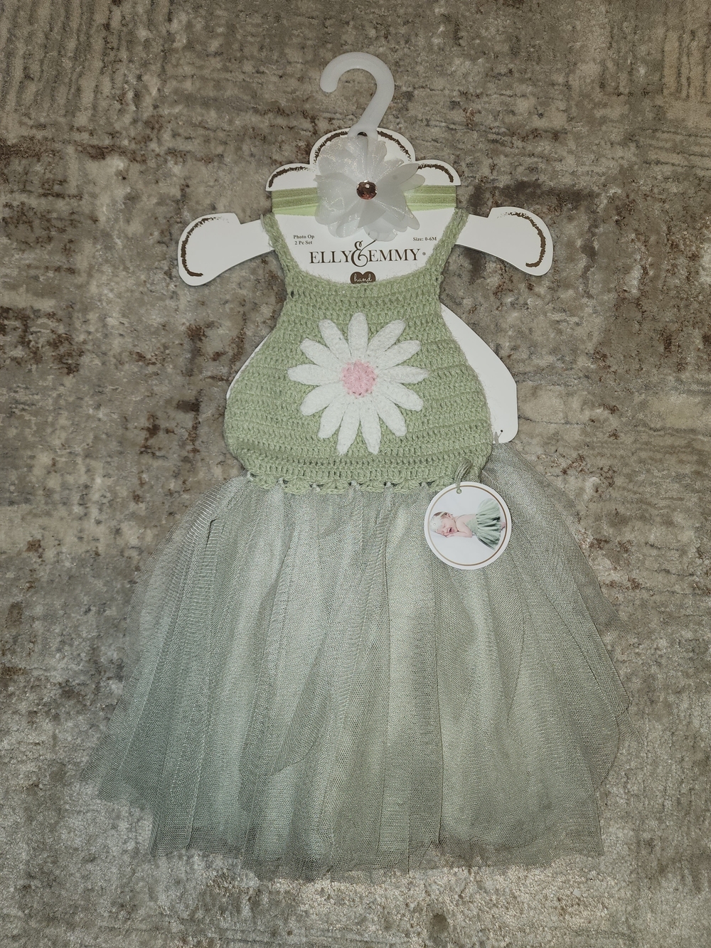 NWT Elly & Emmie Mint Green Daisy Tulle Dress